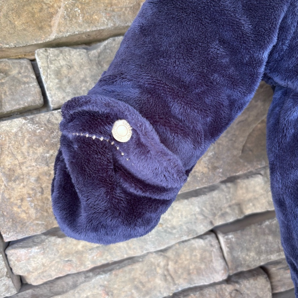 Carter's‎ Purple Fuzzy Footie One Piece - Picture 3 of 7